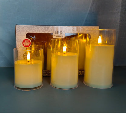 Led Lamp Set with Flame Free Ambience for Safe Long Lasting Glow in Modern Home Decor