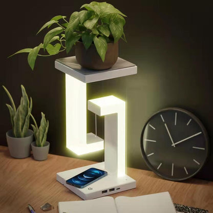 Modern Smartphone Wireless Charging Suspension Table Lamp Balance Lamp Floating For Home Bedroom