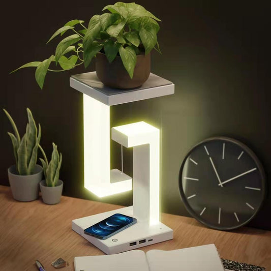 Modern Smartphone Wireless Charging Suspension Table Lamp Balance Lamp Floating For Home Bedroom