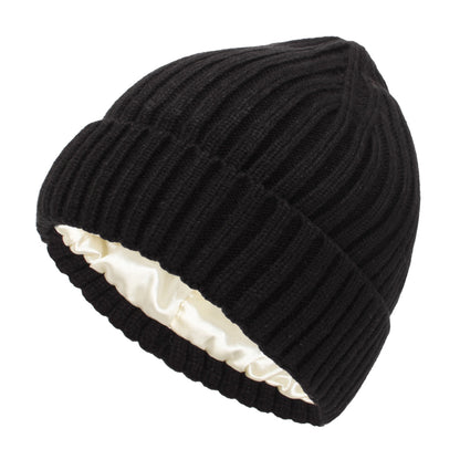 Soft Knit Hat with Satin Finish for All Outfits Warmth and Everyday Comfort for All Seasons