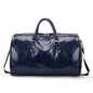 Polyurethane Leather Gym Bag with Soft Touch Finish and Structured Silhouette for Workouts and Travel