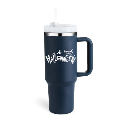 40 Oz Insulated Tumbler With Handle Straw Stainless Steel Vacuum Insulated Stainless Steel 40 Oz Tumbler With Lid For Coffee Tea Lovers - merch gone viral.