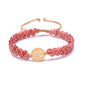 Beautiful Zodiac Sign Handwoven Natural Birthstone Unisex Bracelets