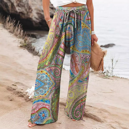 The Must Have Designer Graffiti Wide-Leg Pants that Feel Ultra Plush