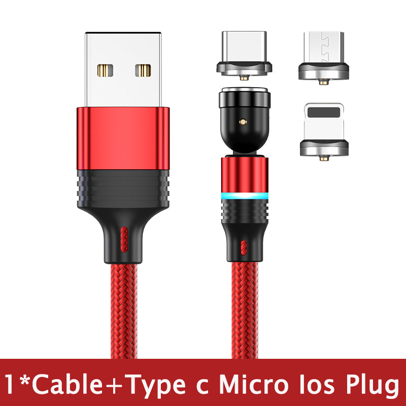 Magnetic USB C Cable with 540 Degree Rotation and Alignment for Android Smartphones