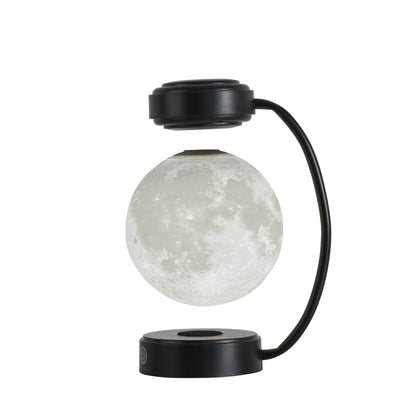 Levitating moon night light with magnetic floating base - alternate view