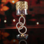Modern Minimalist Cylindrical Glass Crystal Candle Holder
