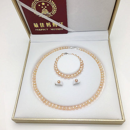 Lustrous Necklace Set With Freshwater Pearl Beads For Everyday Shine Gift Ready