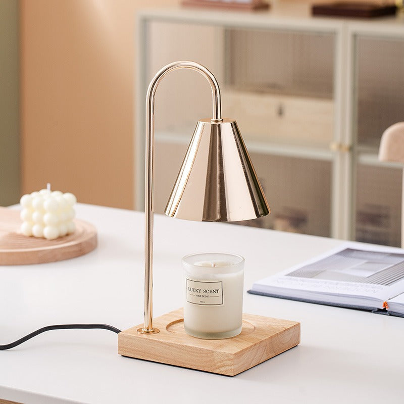 Soothing Aromatherapy Wax Lamp with Iron Accents Night Light