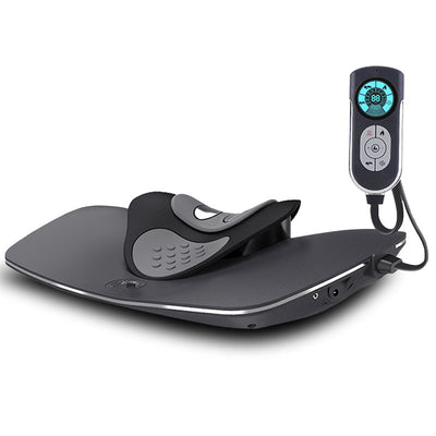 Thermal neck massager with adjustable heat and pulse technology
