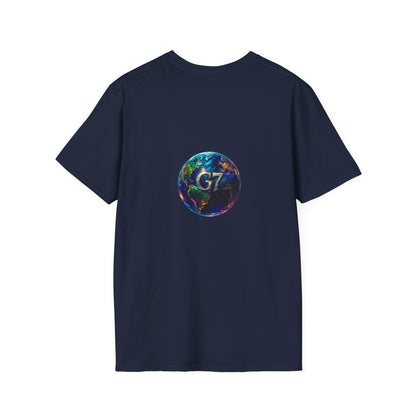 Global Unity Starts Here — Wear the Change - G7 Earth Graphic Unisex T-Shirt - Softstyle Tee