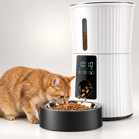 WiFi App-Controlled Automatic Pet Feeder, detail view