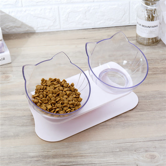 Cat-Ear Pet Feeding Bowl, detail view