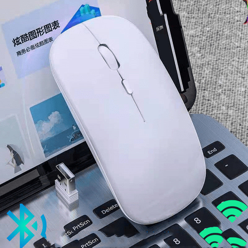 Rechargeable Wireless Mouse with Subtle Glow for Laptop Use
