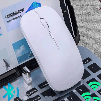 Rechargeable Wireless Mouse with Subtle Glow for Laptop Use