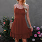 Slim-fit Skirt With Ruffled Halter