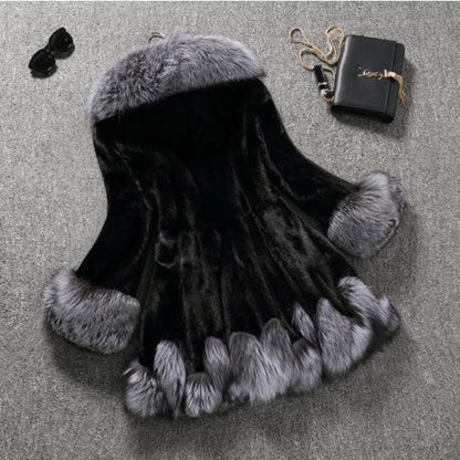 Luxurious Faux Fur Mink Coat - Premium Soft Winter Outerwear for Women