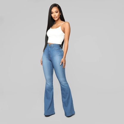 Breathable High-Waist Slim Denim Jeans for All Day Wear Confidence
