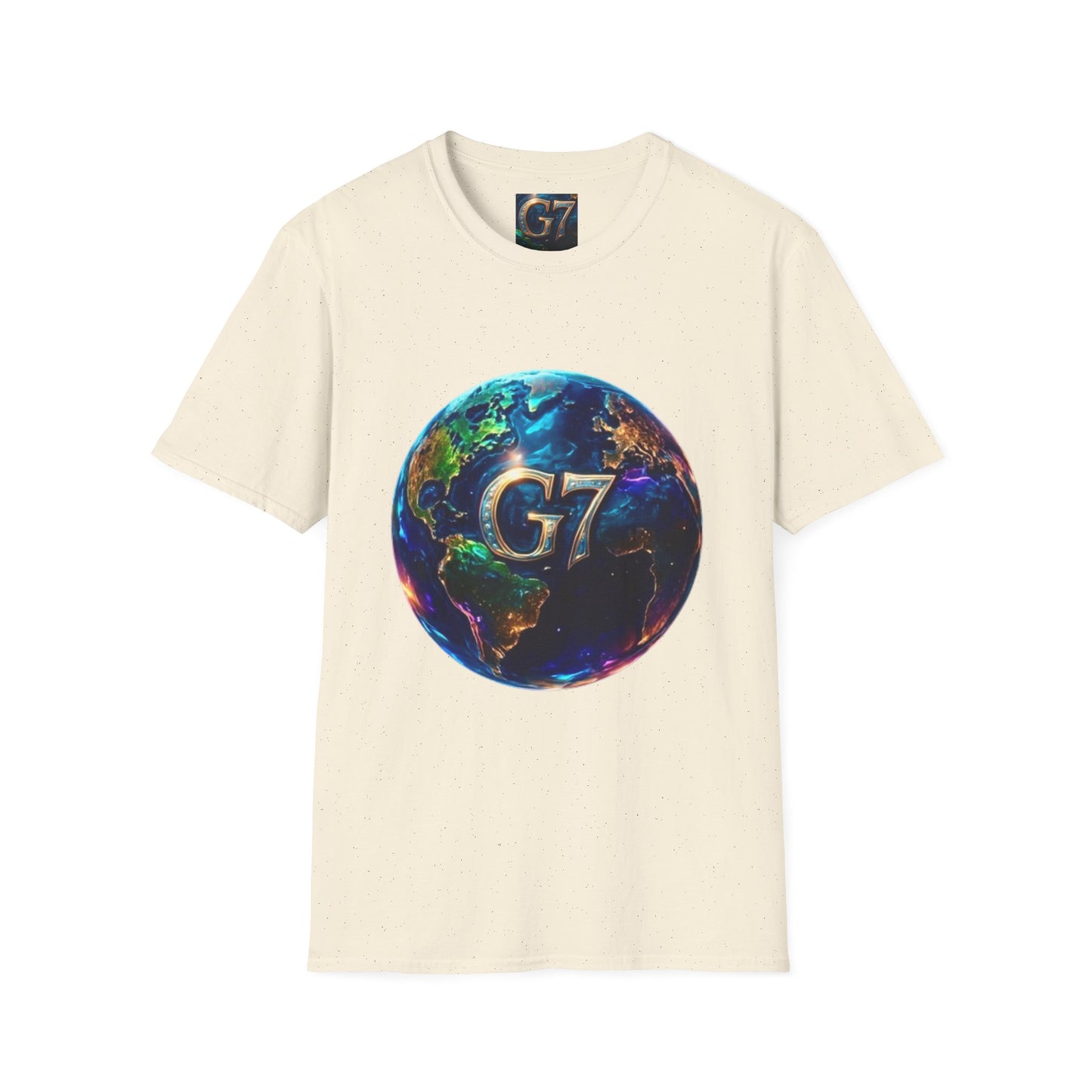 Global Unity Starts Here — Wear the Change - G7 Earth Graphic Unisex T-Shirt - Softstyle Tee
