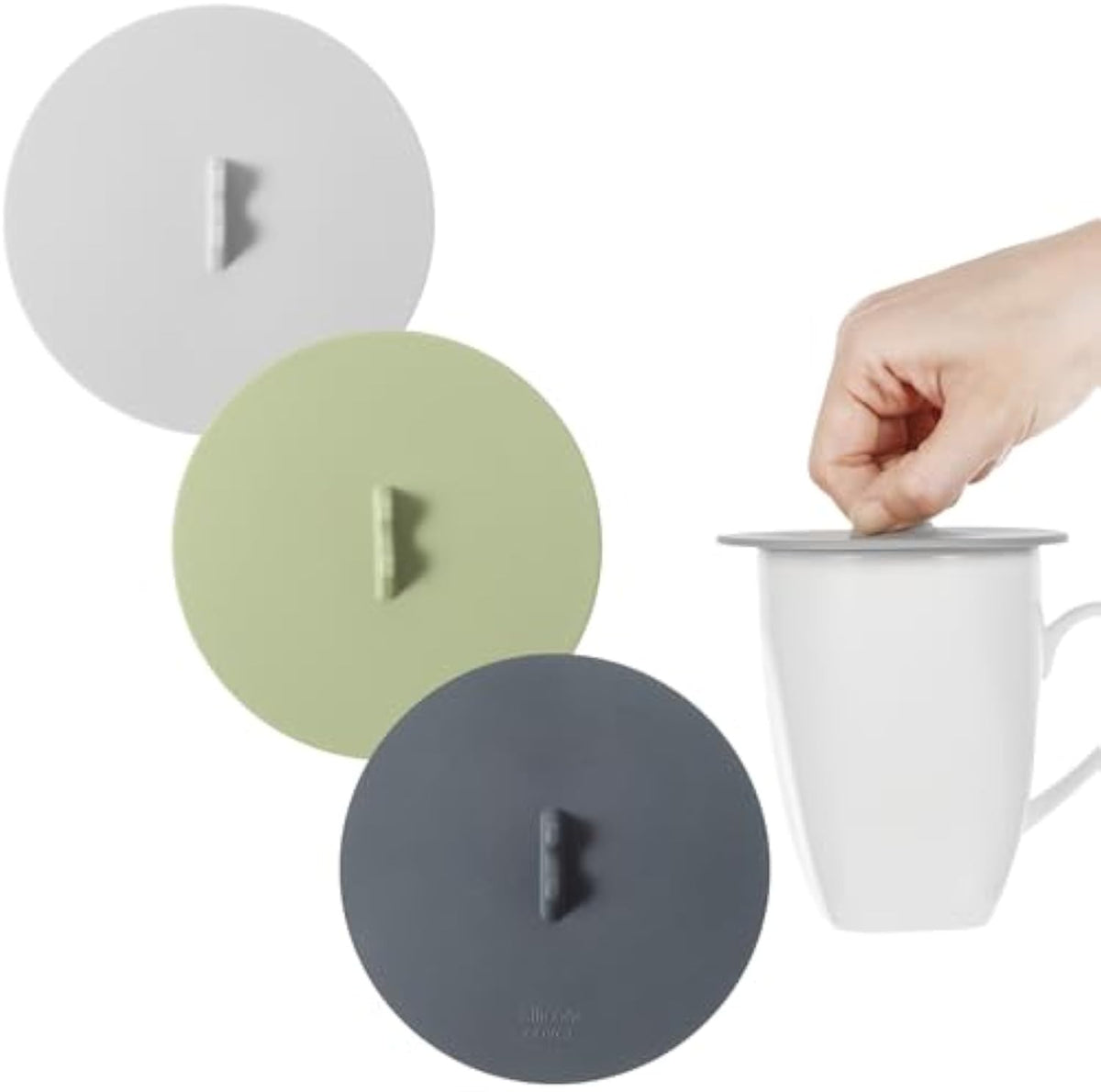 Luxe Home Merch silicone suction cup lid for mugs and bowls with airtight seal