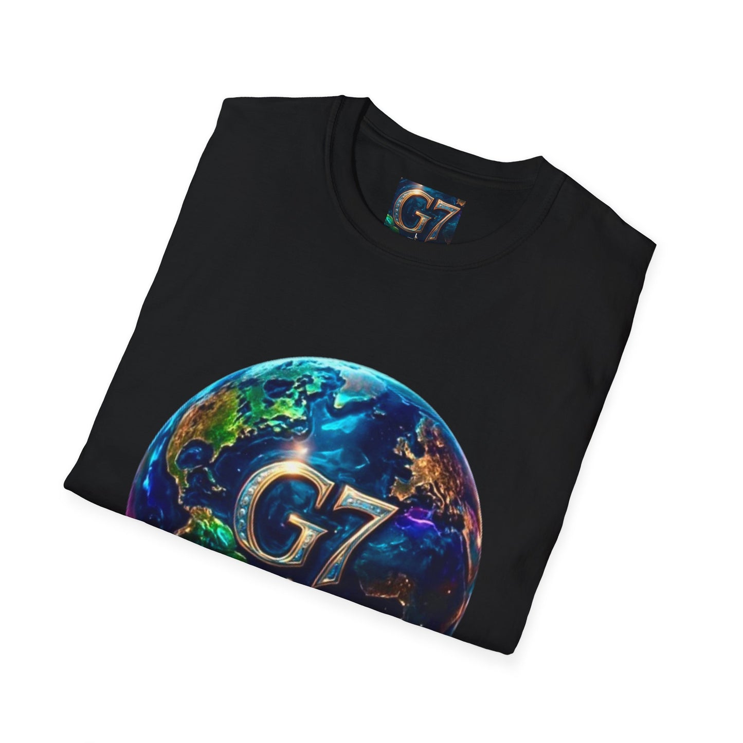Global Unity Starts Here — Wear the Change - G7 Earth Graphic Unisex T-Shirt - Softstyle Tee
