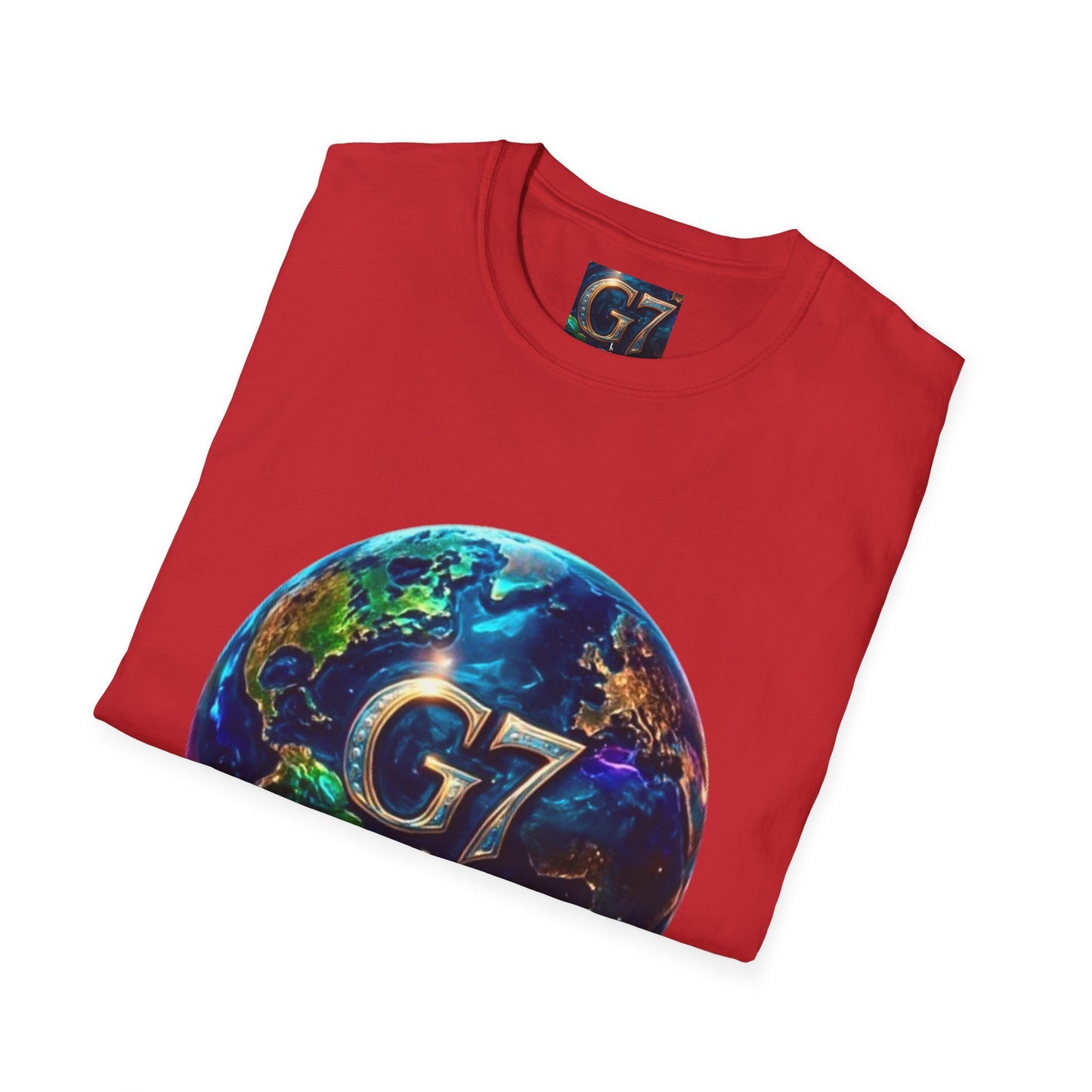Global Unity Starts Here — Wear the Change - G7 Earth Graphic Unisex T-Shirt - Softstyle Tee