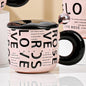 Love Mug 381ml Capacity for Coffee and Tea Desk Decor