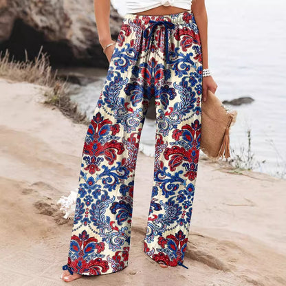 The Must Have Designer Graffiti Wide-Leg Pants that Feel Ultra Plush