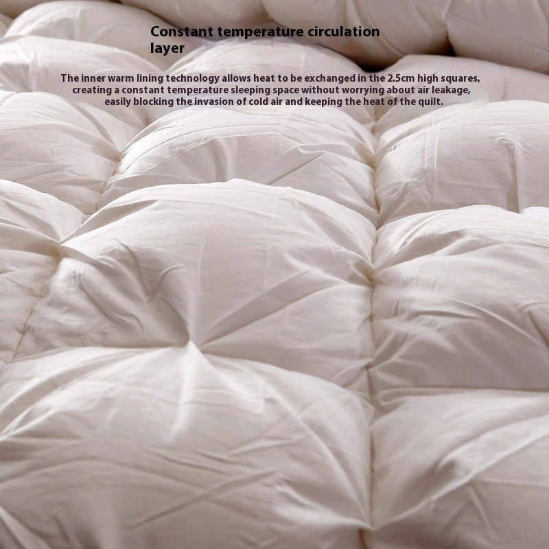 Luxe Twisted Goose Down Duvet – Ultra-Soft Cotton Cover, Pinch Pleat Design, All-Season Warmth & Cloud-Like Comfort