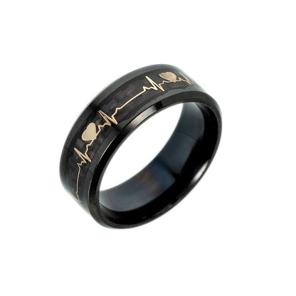 Luminous Pulse Line Ring for Daily Wear All Day Comfort and Durable Stainless Steel Finish