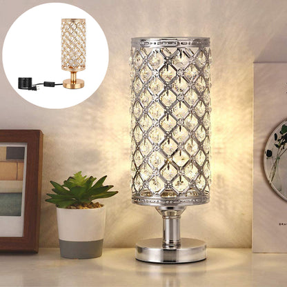 Radiant Table Lamp With Hollow Carved Shade And Rustproof Metal Base For Living Room And Bedroom