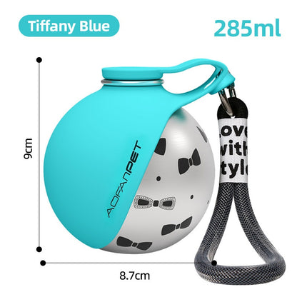 Rugged Dog Water Bottle with Built-In Bowl Leak-Proof for Active Pets