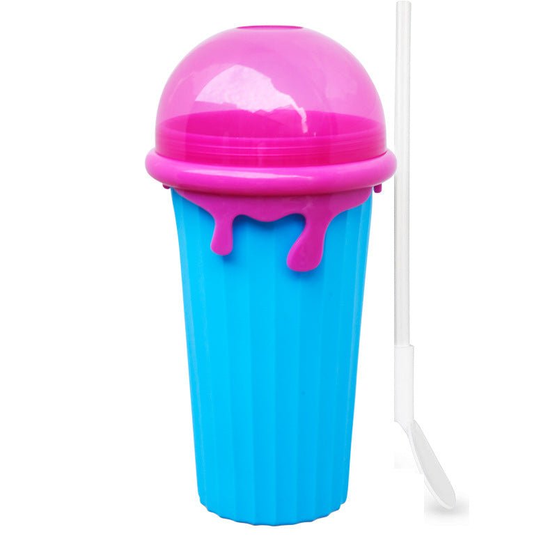 500ml Slushy Cup Squeeze Bottle Food-Grade For Quick Frozen Smoothies, Reusable - Merch Gone Viral