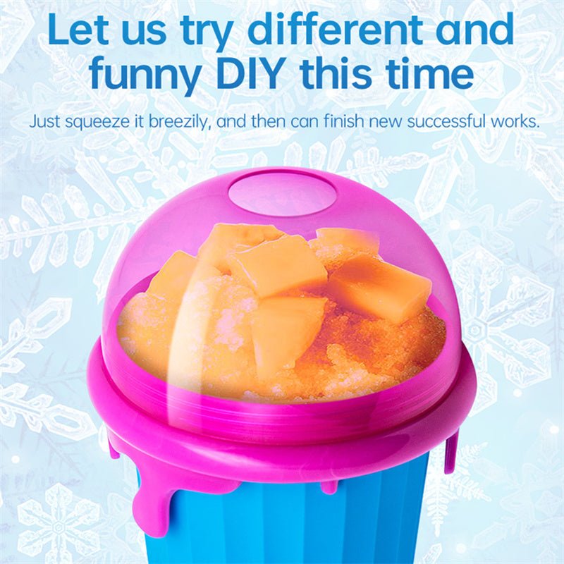 500ml Slushy Cup Squeeze Bottle Food-Grade For Quick Frozen Smoothies, Reusable - Merch Gone Viral