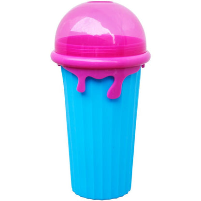 500ml Slushy Cup Squeeze Bottle Food-Grade For Quick Frozen Smoothies, Reusable - Merch Gone Viral