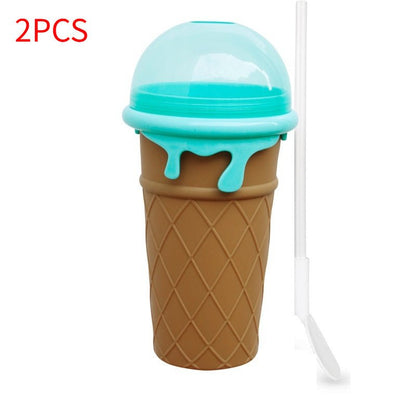 500ml Slushy Cup Squeeze Bottle Food-Grade For Quick Frozen Smoothies, Reusable - Merch Gone Viral