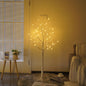 Plastic LED Christmas Scene Lights Birch Silhouette with 120 Cm Length and 64 LEDs and Bendable Design and 4.5V Power