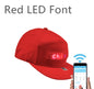 Led Luminous HatCustom Words Pixel Lighting Rechargeable Bluetooth APP Control Scrolling Message Flexible Cap