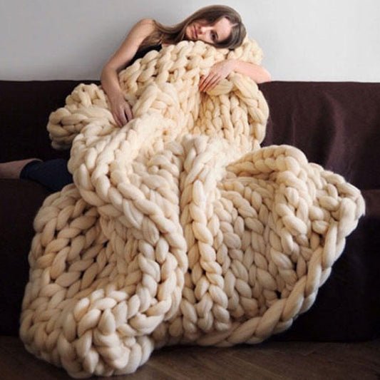 Handwoven Throw Blanket With Cashmere Feel And Durable Acrylic
