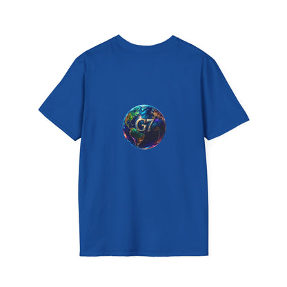 Global Unity Starts Here — Wear the Change - G7 Earth Graphic Unisex T-Shirt - Softstyle Tee