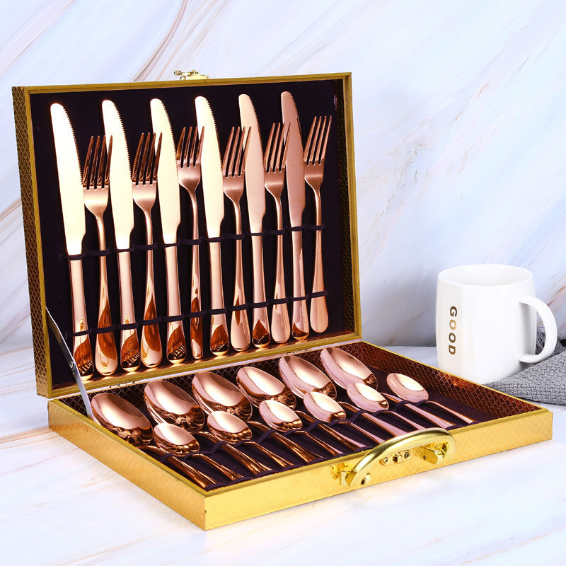 Elegant Knife Set with Stainless Steel 410 Mirror Finish