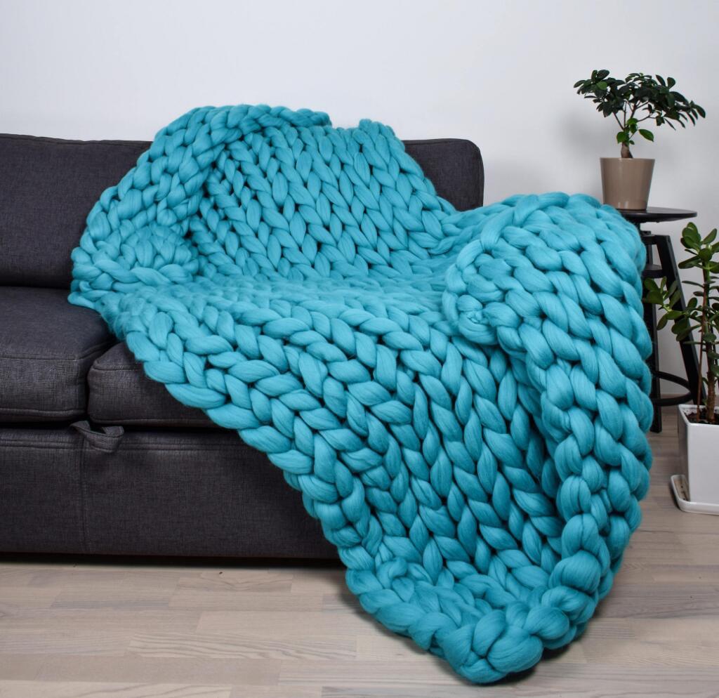 Nordic Sofa Throw Blanket Anti-Pilling Backdrop for Photoshoots