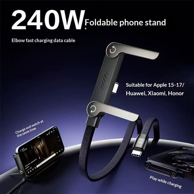 Usb foldable phone charger for modern mobile gaming