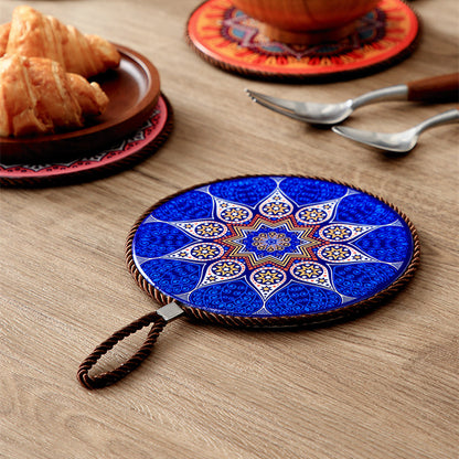 Heatproof Placemats with Durable Color Glaze Finish for Dining