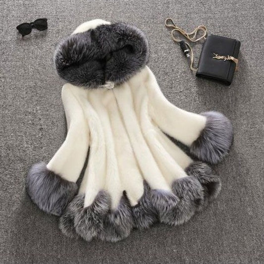 Luxurious Faux Fur Mink Coat - Premium Soft Winter Outerwear for Women