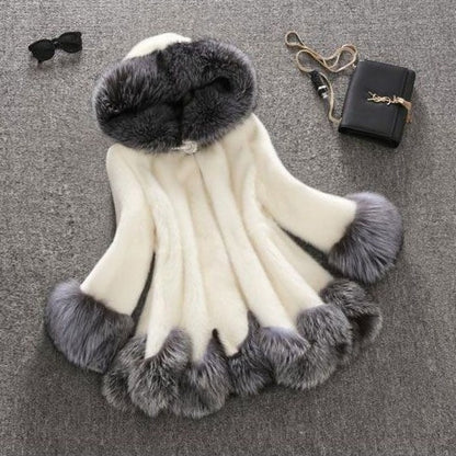 Luxurious Faux Fur Mink Coat - Premium Soft Winter Outerwear for Women