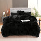 4PCs Plush Duvet Cover Set Luxury Ultra Soft Velvet Duvet