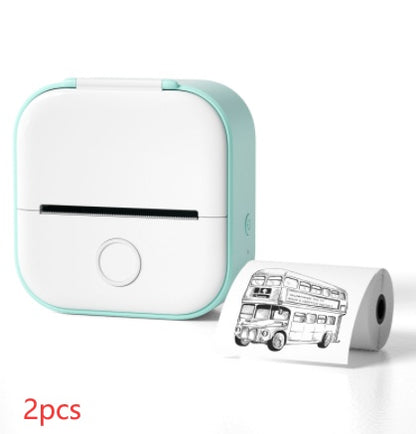 Portable Mini Thermal Label Printer - Bluetooth Home Photo Student Wrong Question Price Tag Printer