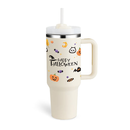 Insulated Tumbler 40 Oz With Handle And Straw For Coffee And Tea