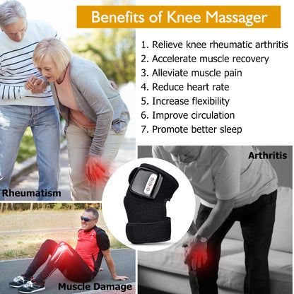 Electric Infrared Heating Knee Massager - Vibration Therapy Pain Relief Wrap
